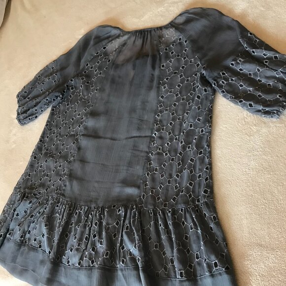 Daniel Rainn Grey Tunic Blouse Women's Med. Vintage - Picture 3 of 5